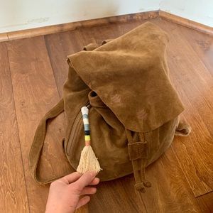 NWOT Toms Suede Embroidered Poet Backpack